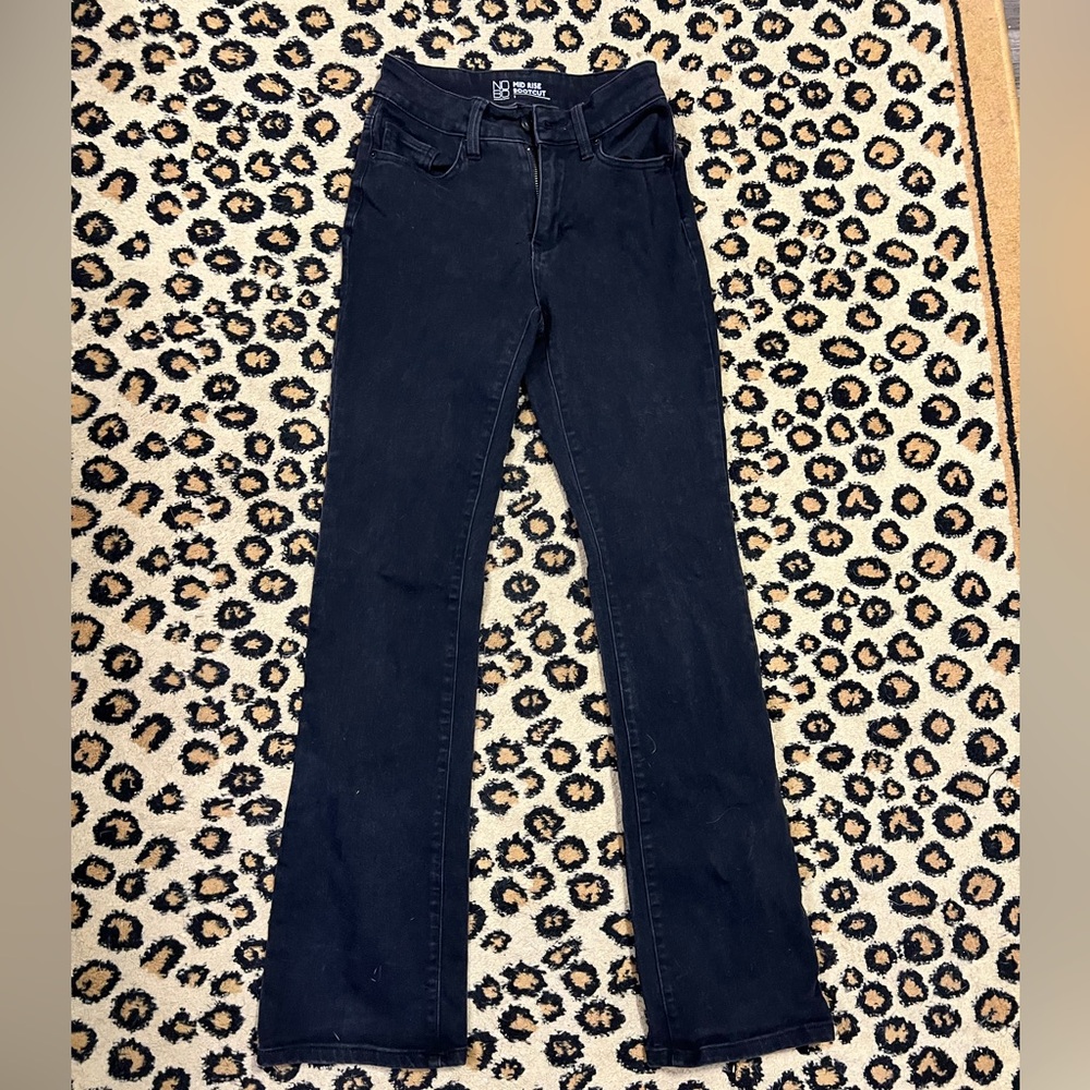 Midrise boot cut jeans
